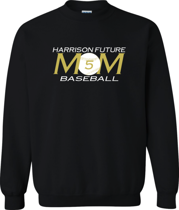 Nothing Calm About A Baseball Mom Crew Sweatshirt - Image 4