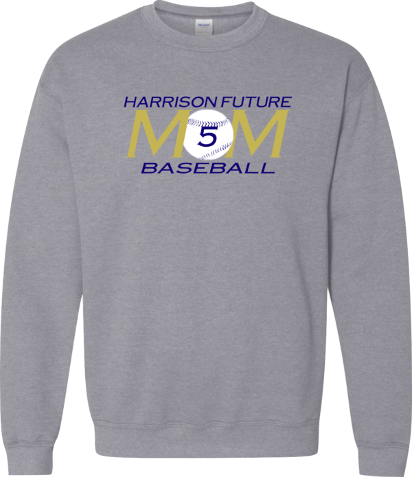 Nothing Calm About A Baseball Mom Crew Sweatshirt - Image 5
